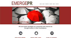 Desktop Screenshot of emergepr.com